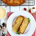 Szybkie ciasto z jabłkami i kremem custard