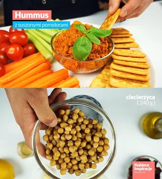 Hummus z suszonymi pomidorami