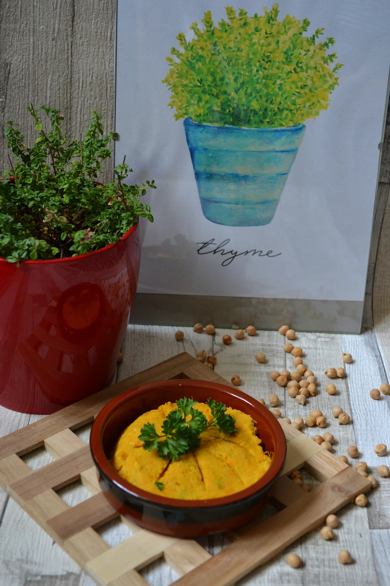Pasta z cieciorki i marchewki