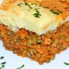 Wegańskie Shepherd pie z soczewicy i ziemniaków