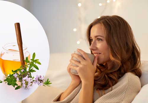 Zimowy napar z tymianku i miodu – ulga przy kaszlu i bólu gardła!