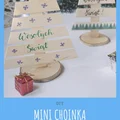 DIY Mini choinka z drewnianych szpatułek