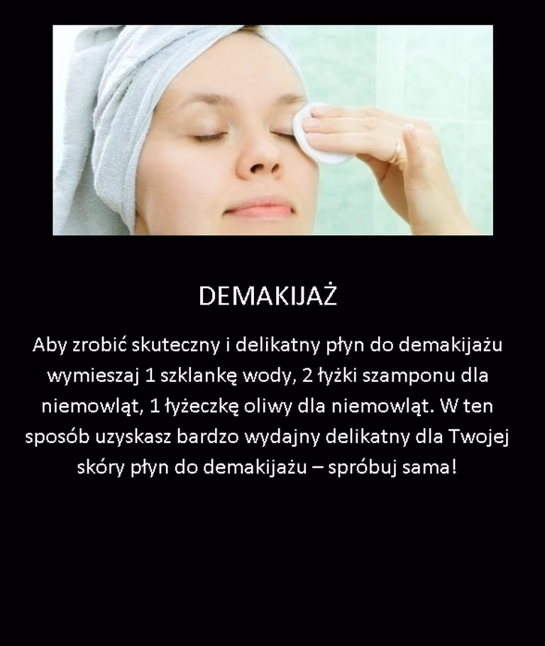 Delikatny płyn do demakijażu. Zrób go sama!