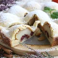 Krucha tarta z jabłkami i żurawiną