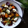 Pieczone kolorowe buraki