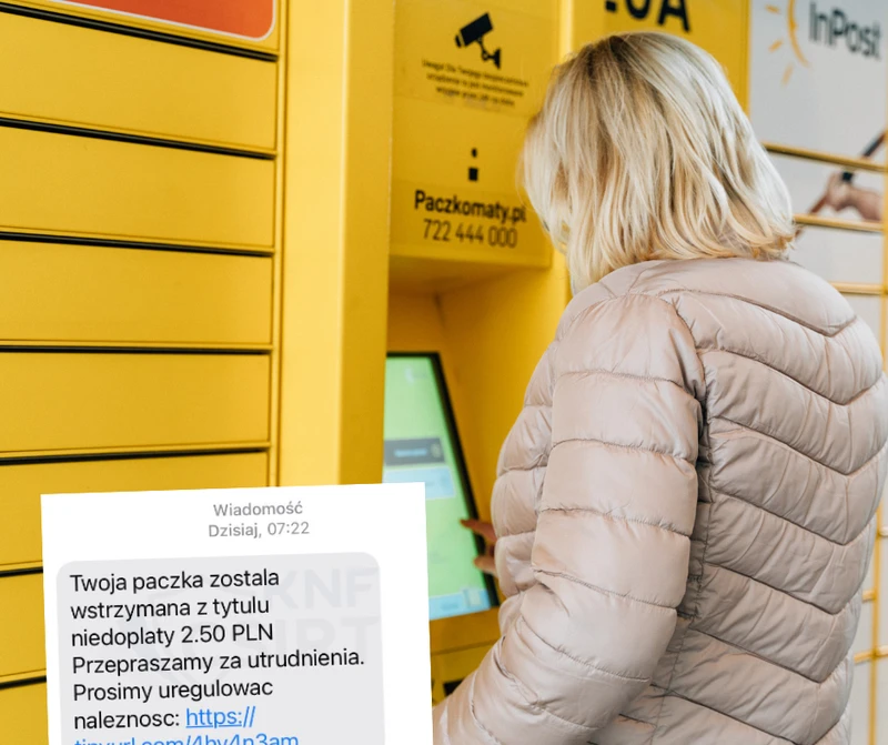 Kolejny atak na klientów InPost! Fałszywy sms o niedopłacie paczki!
