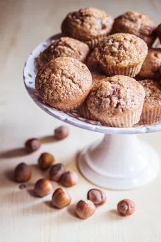 Muffinki dyniowe z orzechami laskowymi