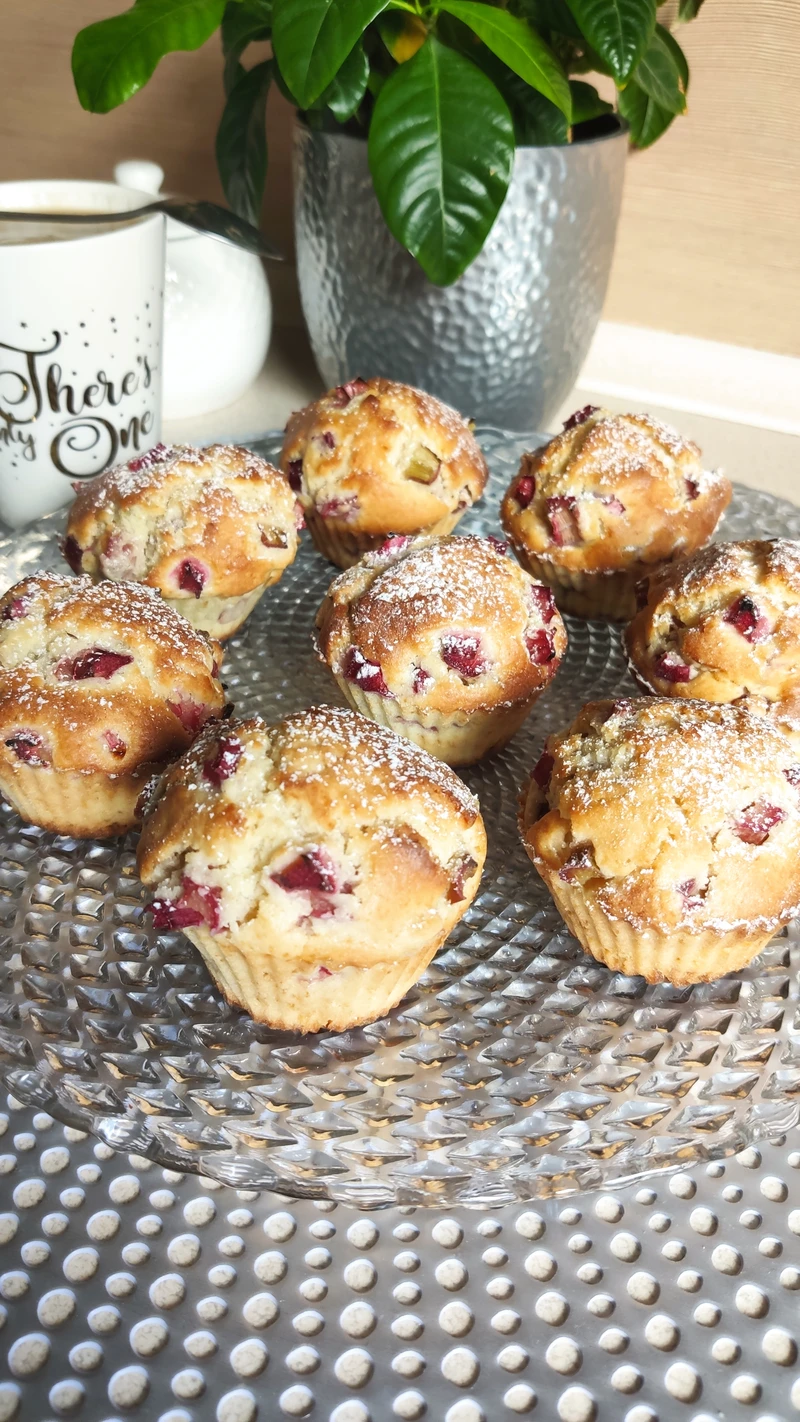 🧁 Muffiny z rabarbarem 🧁