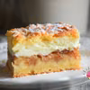 Ciasto kruche z jabłkami i budyniową pianką