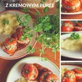 Faszerowane pomidory z kremowym puree