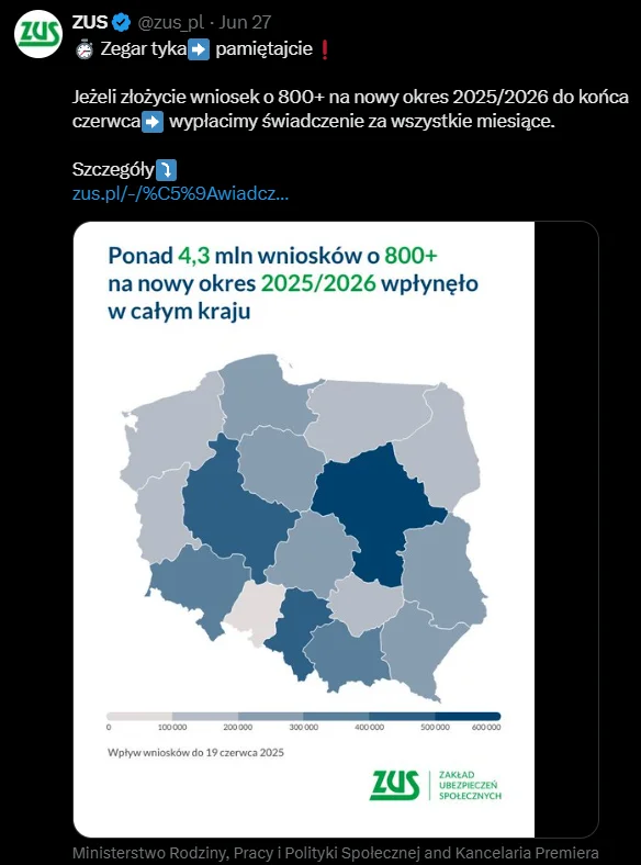 Zdjęcie Ważny komunikat ZUS: "Zegar tyka, pamiętajcie!"! Wniosek po 30 czerwca to świadczenie bez wyrównania #1