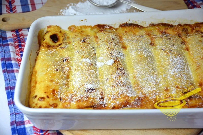 zapiekane naleśniki z twarogiem