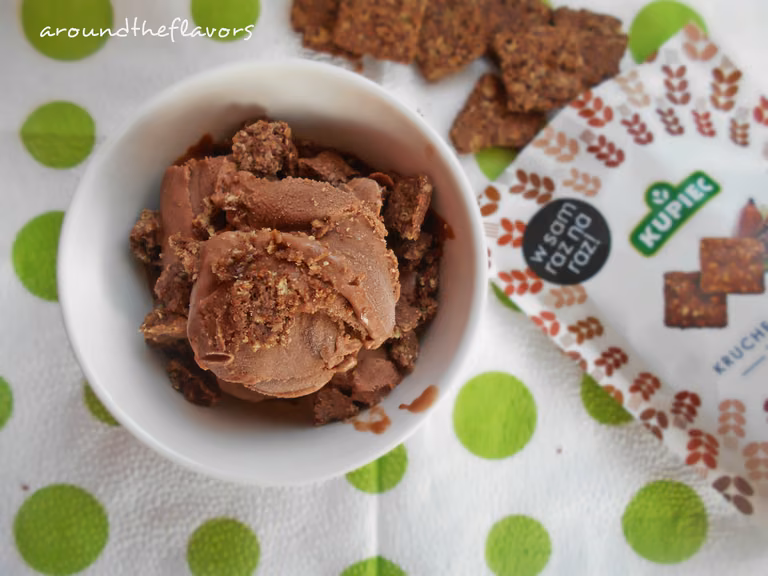 Lody z nutelli z czekoladowymi ciasteczkami