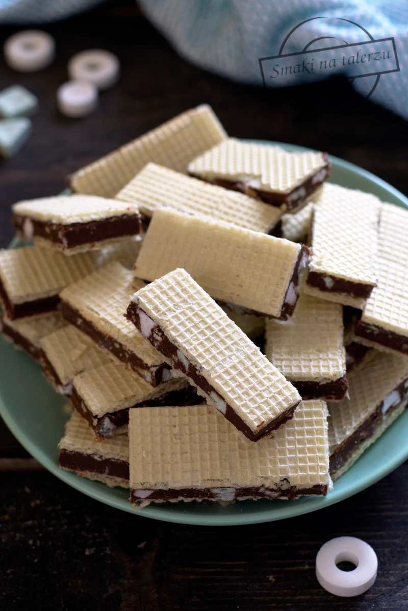 Wafle czekoladowo-miętowe