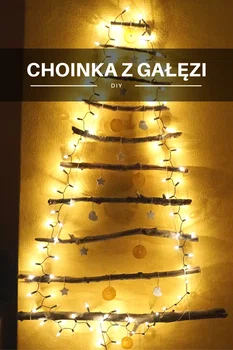 DIY Choinka z gałęzi