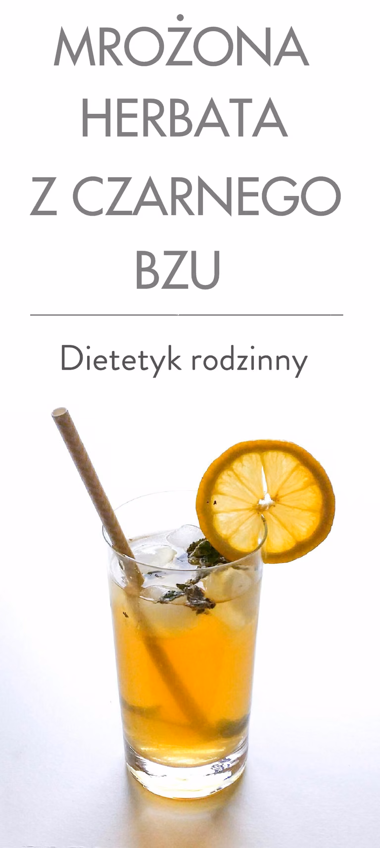 Mrożona herbata z czarnego bzu