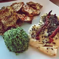 Pesto z nerkowców i rukoli oraz dorsz pieczony z suszonymi pomidorami, czyli prosto i wykwintnie