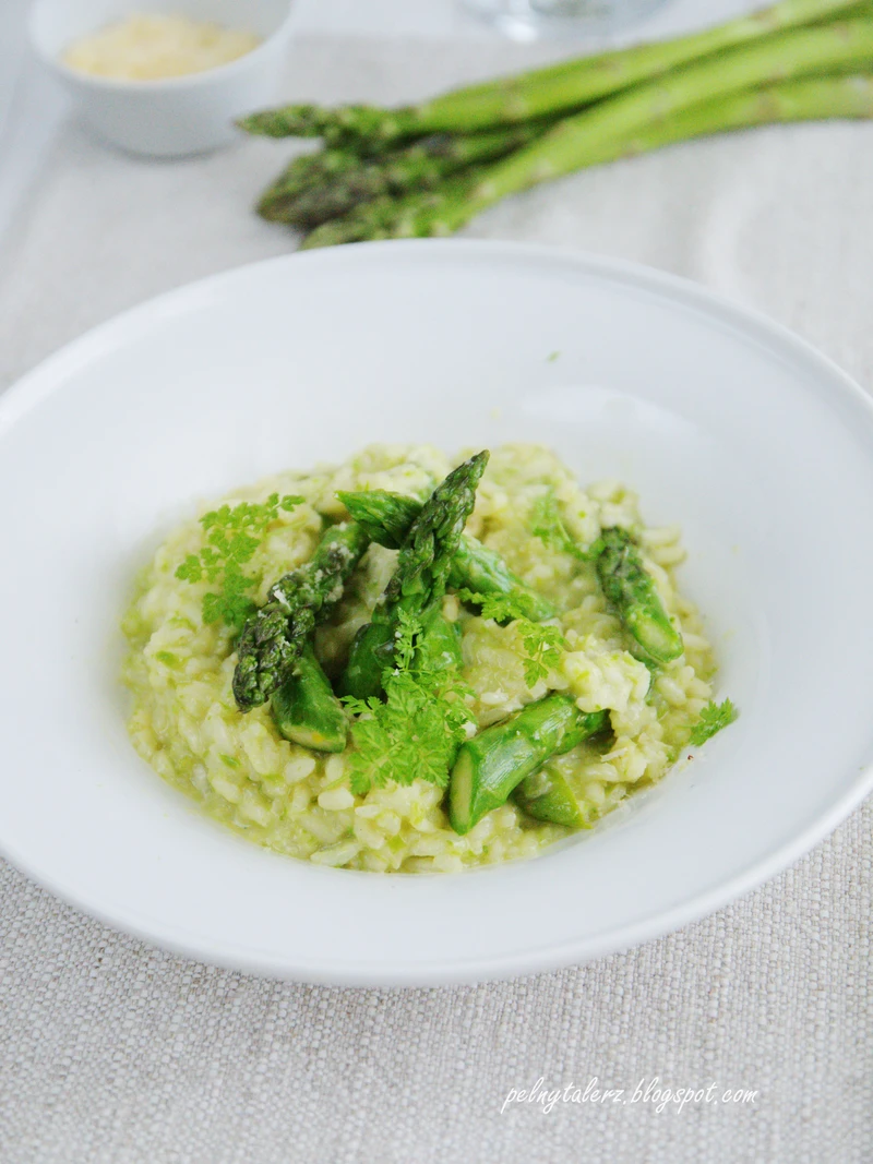 Risotto ze szparagami i trybulą