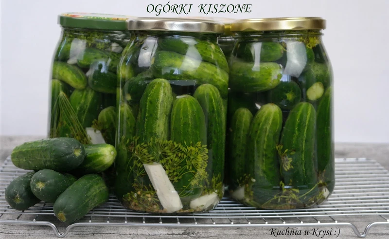Ogórki kiszone na zimę ( pasteryzowane)