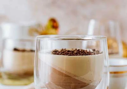 Panna cotta czekoladowo-kawowa