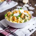 Risotto ze szparagami i krewetkami