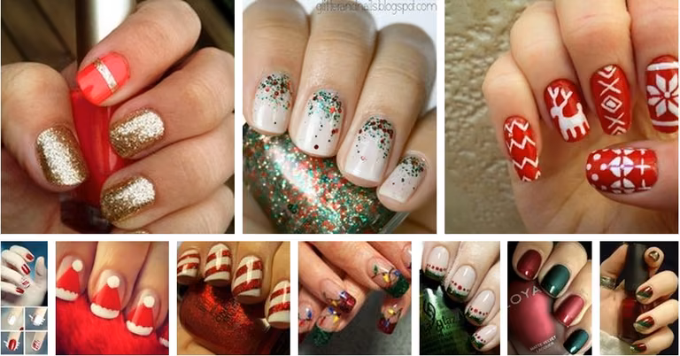 Świąteczny manicure
