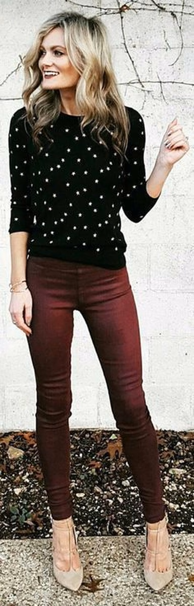 Sweter w groszki