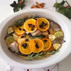 Pieczona dorada z pomarańczą, limonką i żurawiną