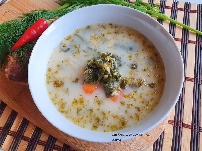 Zupa szpinakowo brokułowa