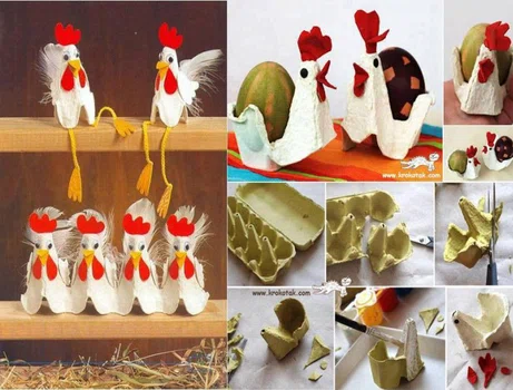 Wielkanocne kurki - dekoracje