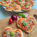 ❤️ Pizzerinki w kształcie serca ❤️ Błyskawiczne , bez wyrastania ❤️