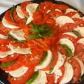 Sałatka - mozzarella z pomidorami
