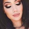 Smokey eye ze złotym cieniem