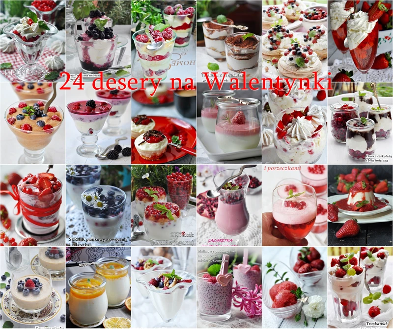 24 desery na Walentynki