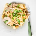 Makaron z polędwiczką z zielonym curry - pikantny i genialny