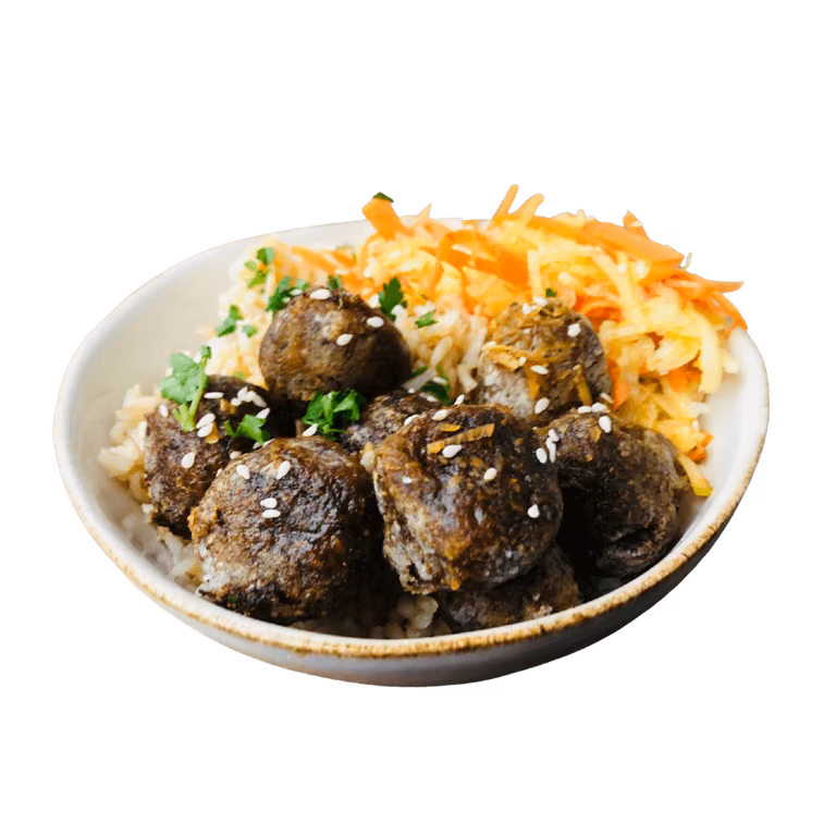 Wegetariańskie pulpety w sosie teriyaki