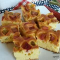 Szybkie i puszyste ciasto z rabarbarem.