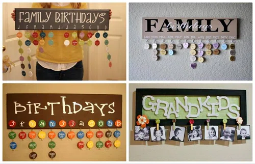 Rodzinny kalendarz urodzinowy