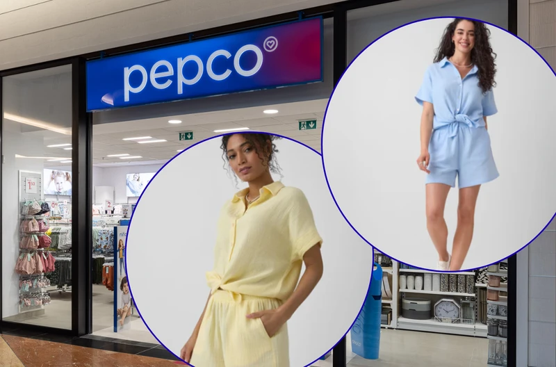 Ten komplet z Pepco zrobi furorę latem! Muślinowy materiał bez zagnieceń, a kolory bosko podkreślą opaleniznę
