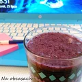 Jagodowo-bananowy pudding chia na mleku kokosowym