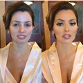 Make up przed i po