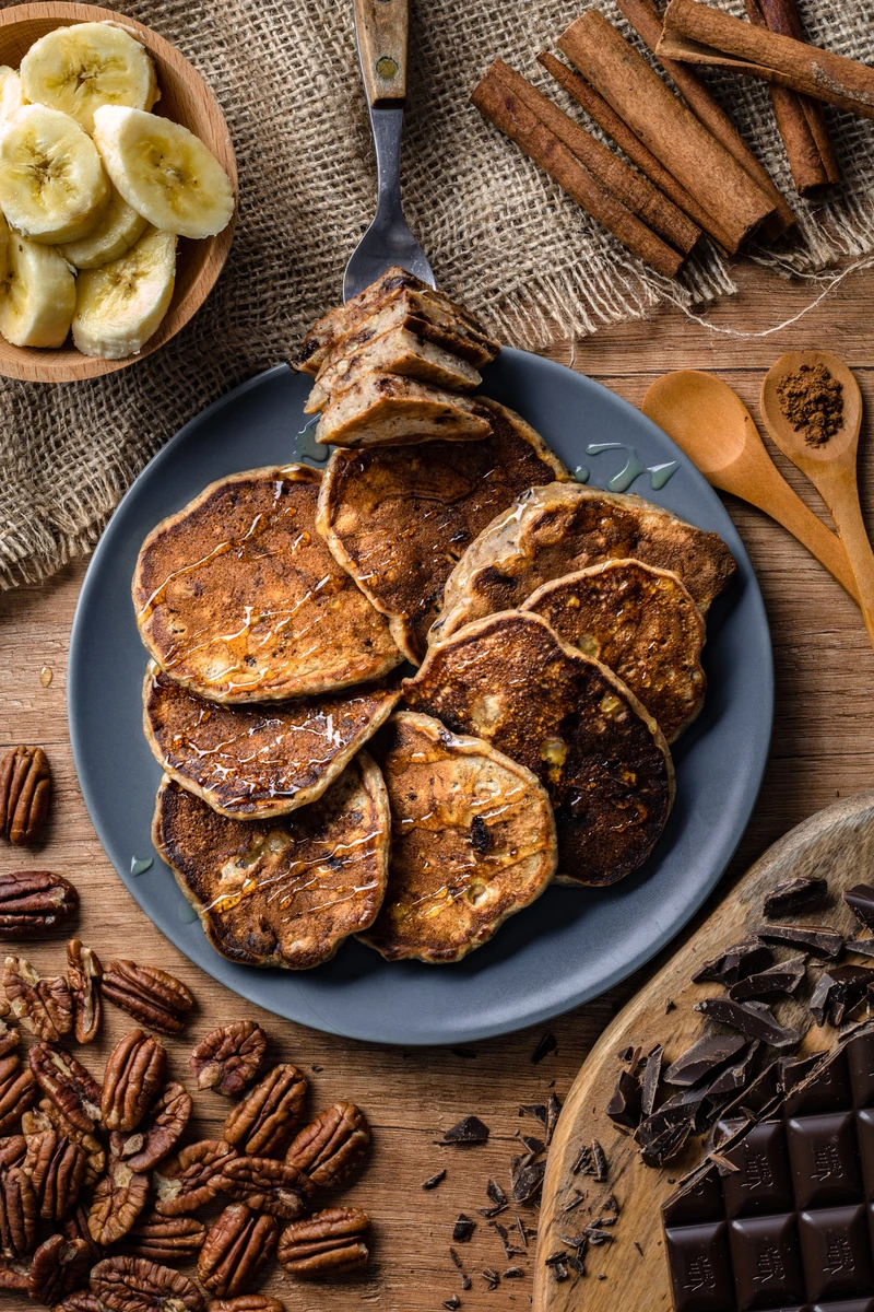 Placki a’la chlebek bananowy (5 składników)