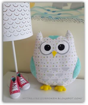 DIY - Poduszka przytulanka, czyli Sowa mądra głowa!