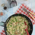 Risotto z groszkiem i kurczakiem - pyszne, proste i szybkie!
