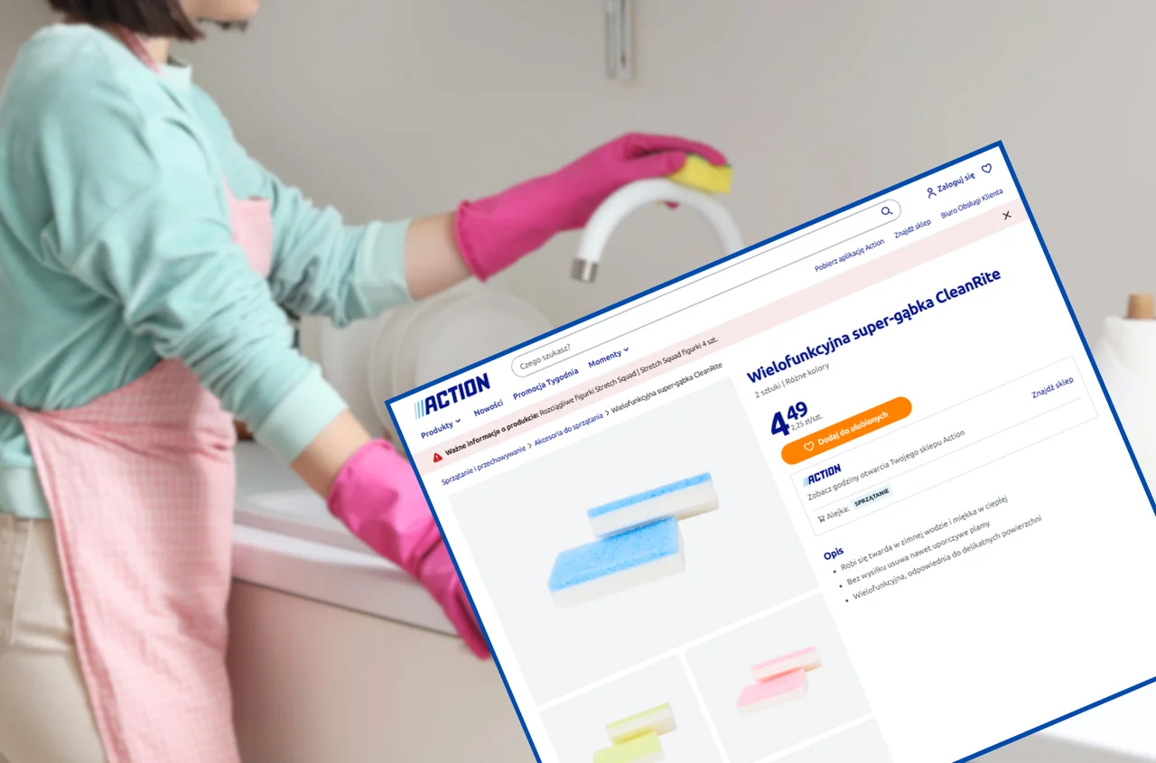 Ten produkt z Action kosztuje mniej niż 5 zł, a zrobi błysk! Usuwa uporczywe plamy bez chemii - ma 2 tryby działania