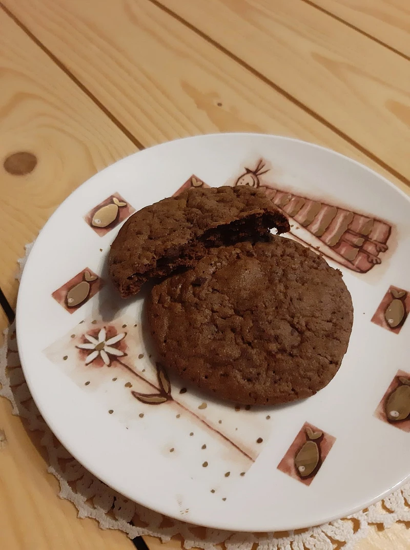 Amerykańskie ciasteczka czekoladowo-kawowe