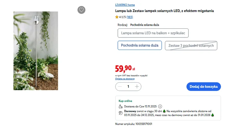 Zdjęcie Te lampki z Lidla za 59,90 zł zrobią mega efekt w ogrodzie! Motyw pochodni z efektem migotania i zero kabli i rachunków #1