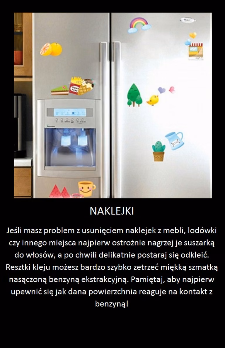 Prosty sposób jak pozbyć się starych naklejek!