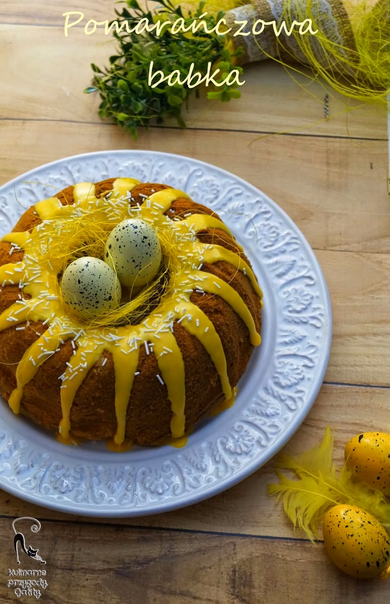 Prosta pomarańczowa babka