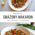 Smażony makaron po chińsku z jajkiem